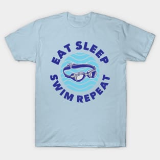 Eat Sleep Swim Repeat, for the swimming and surfing lover T-Shirt